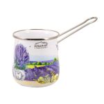 Турка Interos Лаванда эмалированная для всех видов кухонных плит 600 мл