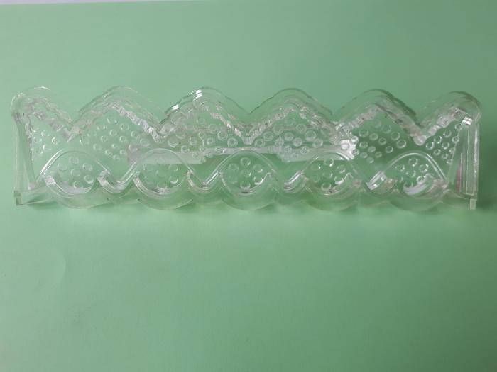 Вирубка кондитерська для мастики оборки тіста та торта пластикова Каттер для кондитера 15*4,5 cm