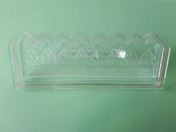 Вирубка кондитерська для мастики оборки тіста та торта пластикова Каттер для кондитера 15*3 cm