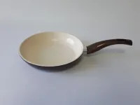 Сковорода з антипригарним керамічним покриттям  D 24 cm H 5,5 cm L 43 cm браун