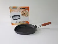Сковорода-гриль с антипригарним тефлоновим покриттям квадратная D 24 cm H 3,5 cm