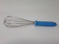 Вінчик кулінарний кондитерський з нержавійки ручний для збивання яєць і крему з пластиковою ручкою L 30,5 cm