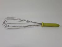 Вінчик кулінарний кондитерський з нержавійки ручний для збивання яєць і крему з пластиковою ручкою L 40 cm