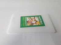 Дошка обробна пластикова професійна товста біла велика кухонна для обробки м'яса 37*23 cm t=1