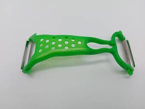 Ніж-економка з теркою пластиковий Овочечистка ручна двостороння L 16 cm Кухонні ножі та підставки