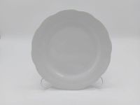 Тарілка дрібна керамічна біла Столова обідня тарілка для других страв в упаковці  D 17 cm