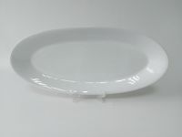 Блюдо овальне керамічне біле велике сервірувальне Тарілка для риби 56,5*25 cm H 5 cm