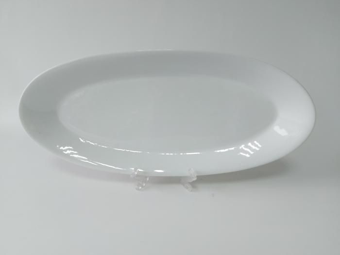 Блюдо овальне керамічне біле велике сервірувальне Тарілка для риби 56,5*25 cm H 5 cm