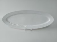 Блюдо овальне керамічне біле велике сервірувальне Тарілка для риби 57*22,5 cm H 3,5 см