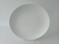 Блюдо кругле керамічне біле велике сервірувальне D 41,5 cm H 4,5 cm