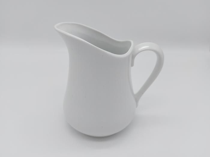 Глечик білий керамічний для молока ,води та напоїв Молочник з кераміки D 8 cm H 13 cm 700 мл