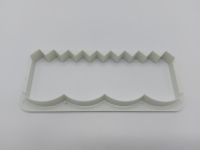 Вирубка кондитерська для мастики оборки тіста та торта пластикова Каттер для кондитера 14*5