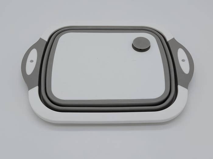 Дошка обробна складна для миття та різання овочів Багатофункціональна обробна дошка миска трансформер