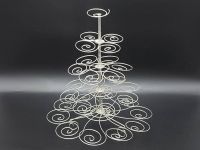 Стійка фуршетна для кексів маффинов металева Підставка для капкейков стенд етажерка Спіраль H 40 cm