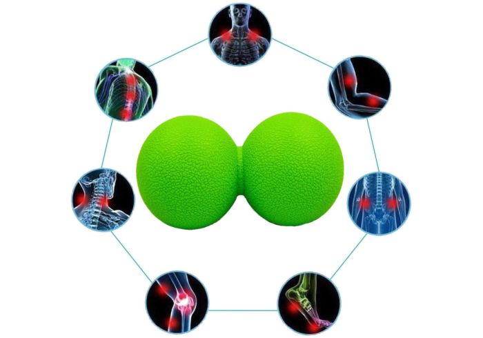 Масажний м'ячик EasyFit TPR 6 см зелений