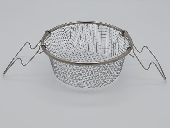 Сітка сито для фритюру з нержавіючої сталі Кошик для смаження з двома ручками Фритюрниця 22*8,5 cm