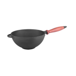 Кастрюля WOK чугунная Ситон с деревенняй ручкой d=260 мм, h=120 мм, объём 3,5 л