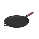 Блинница чугунная Ситон c деревянной ручкой Optimа d=200 мм, h=20 мм