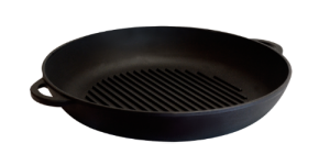 Сковорода чугунная Ситон гриль 340х40 мм