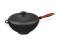Кастрюля WOK чугунная Ситон с деревенняй ручкой и крышкой d=260 мм, h=120 мм, объём 3,5 л