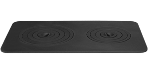 Плита чугунная печная двухконфорочная Ситон 740х440 (9 колец)