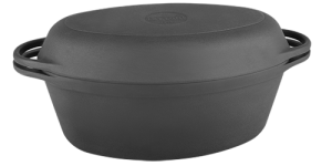 Гусятница Ситон с крышкой-сковородкой Утятница (400х260х148) 9 литров