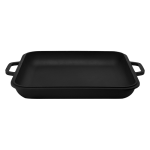 Крышка - сковорода чугунная Ситон квадратная диаметром 280х180 мм