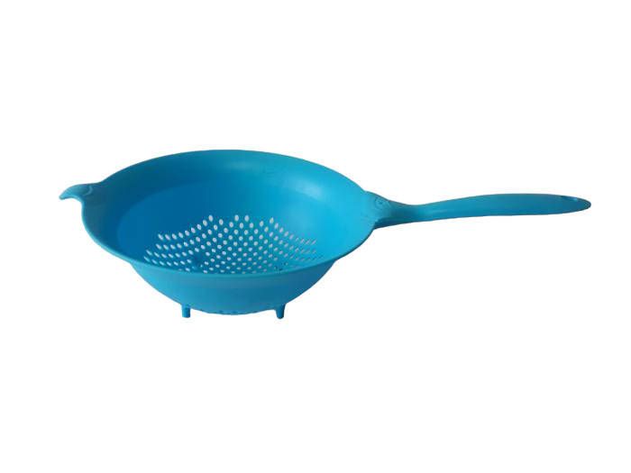 Друшляк пластиковий круглий Сито пластмасове з довгою ручкою D 19,5 cm L 36 cm