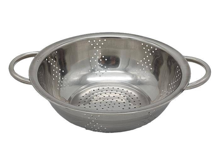 Друшляк з нержавіючої сталі Сито нержавіюча сталь з двома ручками D 23 cm H 8 cm