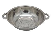 Друшляк з нержавіючої сталі Сито нержавіюча сталь з двома ручками D 32,5 cm H 9,5 cm