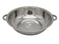 Друшляк з нержавіючої сталі Сито нержавіюча сталь з двома ручками D 39 cm H 10,5 cm