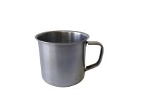 Кружка з нержавіючої сталі з ручкою 175 мл Металевий кухоль №6 D 7 cm H 6 cm