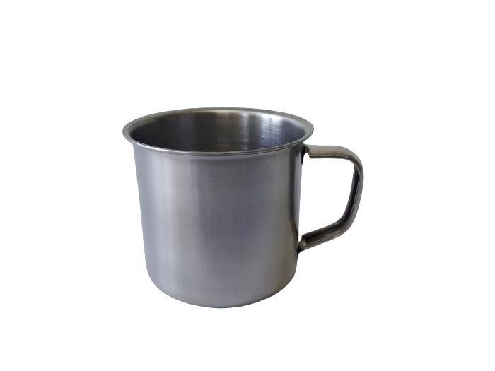 Кружка з нержавіючої сталі з ручкою 175 мл Металевий кухоль №6 D 7 cm H 6 cm