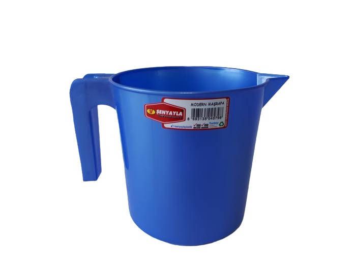 Склянка мірна велика пластикова для рідини Senyayla Plastik Кружка мірна пластик D 13,5 cm H 14 cm 1,75 л