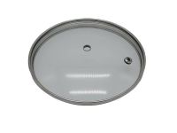 Кришка скляна для сковорідки без ручки D 14 cm