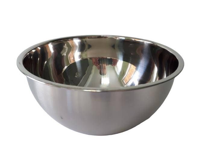 Миска кухонна з нержавіючої сталі глибока матова D 28 cm H 13 cm 5,2 літра для їдальні Нержавіюча сталь