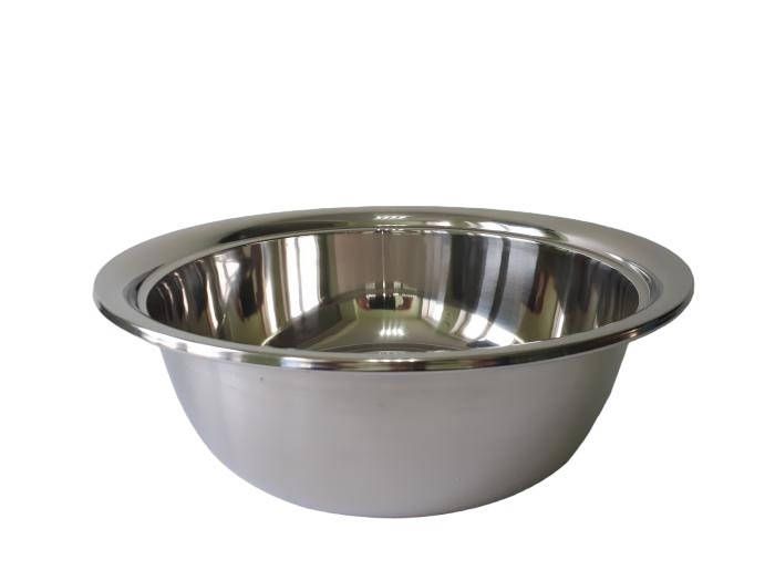 Миска кухонна з нержавіючої сталі глибока для їдальні нержавіюча сталь вищий сорт D 40 cm H 13 cm 10 літрів