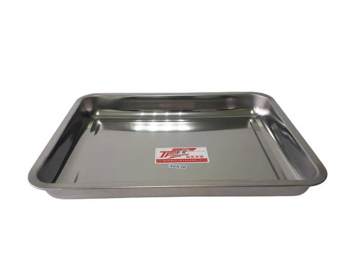 Деко для випікання з нержавіючої сталі прямокутне Форма деко для запікання в духовці глибока 35*26 cm H 4cm