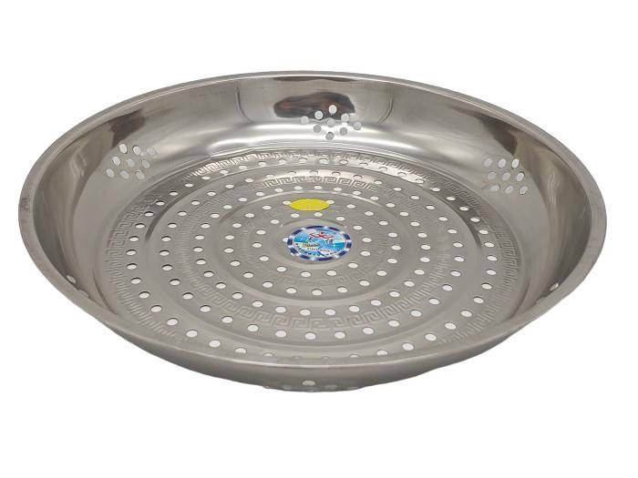 Пароварка сито вставка для каструлі з неіржавкої сталі Горох D 33 cm H 5 cm Нержавійка