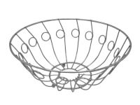 Фруктівниця кругла з нержавіючої сталі Ваза для фруктів з нержавіючої сталі D 24 cm H 10 cm