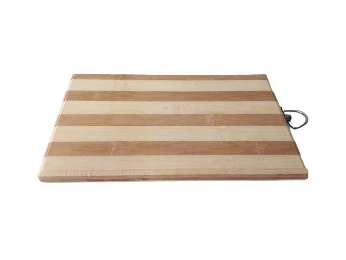 Бамбукова обробна кухонна дошка для нарізки овочів та продуктів прямокутна маленька Бамбук 26*16 cm