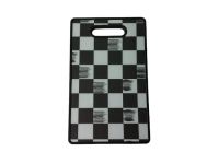 Дошка обробна кольорова пластикова кухонна для нарізування овочів та продуктів маленька 37*22 cm для кухні