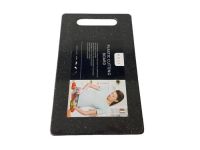 Дошка обробна чорна пластикова кухонна для нарізування овочів та продуктів маленька 30*20 cm для кухні