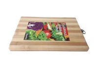 Бамбукова обробна кухонна дошка для нарізки овочів та продуктів прямокутна маленька Бамбук 24*34 cm