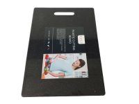 Дошка обробна чорна пластикова кухонна для нарізування овочів та продуктів маленька 36*25 cm для кухні