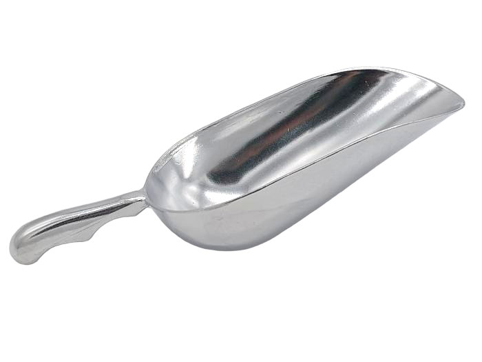 Совок алюмінієвий для льоду сипучих продуктів та круп L 30,5 cm/чаша 21,5*11,5 cm місткість 700 грам
