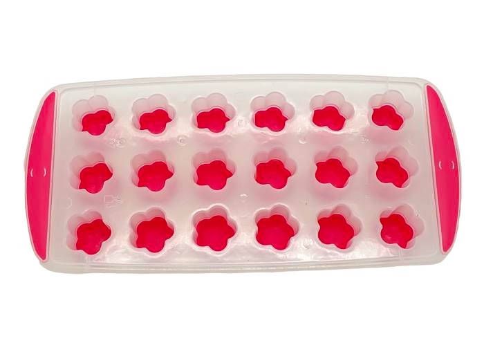 Форма ємність для заморожування кубиків льоду пластикова Квітка 24*12 cm H 2,5 cm