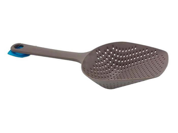 Ложка-шумівка кухарська глибока пластикова пельменна перфорована L 34 cm