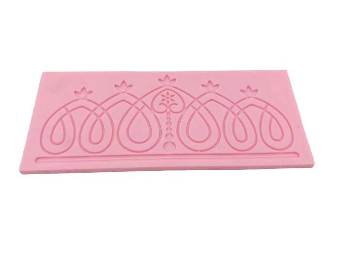 Килимок фактурний силіконовий для гнучкого айсингу та мастики Оборка 17*7 cm