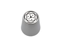 Насадка кондитерська для крему та прикрашання тортів Тюльпан великий малайзійський №75 D 3,8 / 2,5 cm H 4,2 cm